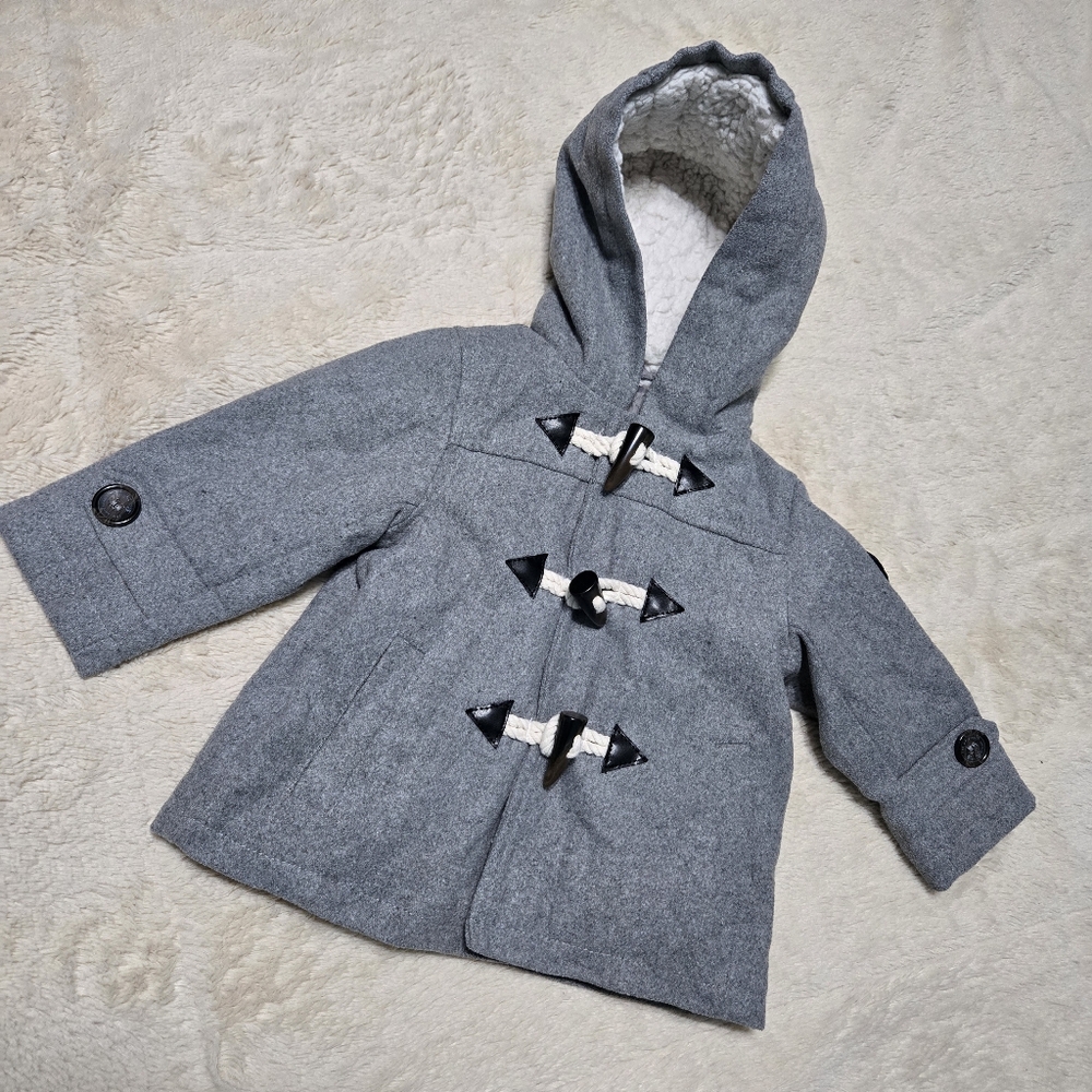 Ben Sherman Coat Pea Coat Faux Wool Baby Coat 12m